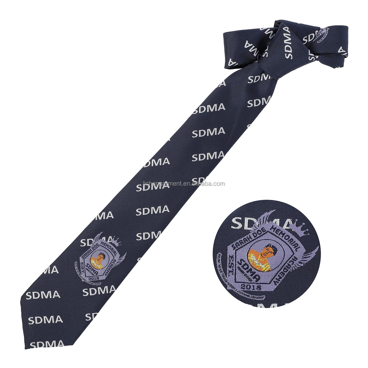 Custom Fashion Design Polyester Fabric Corbatas Logo Fancy Neckties Men's Personalized Polyester Micro Wireless Professional Tie