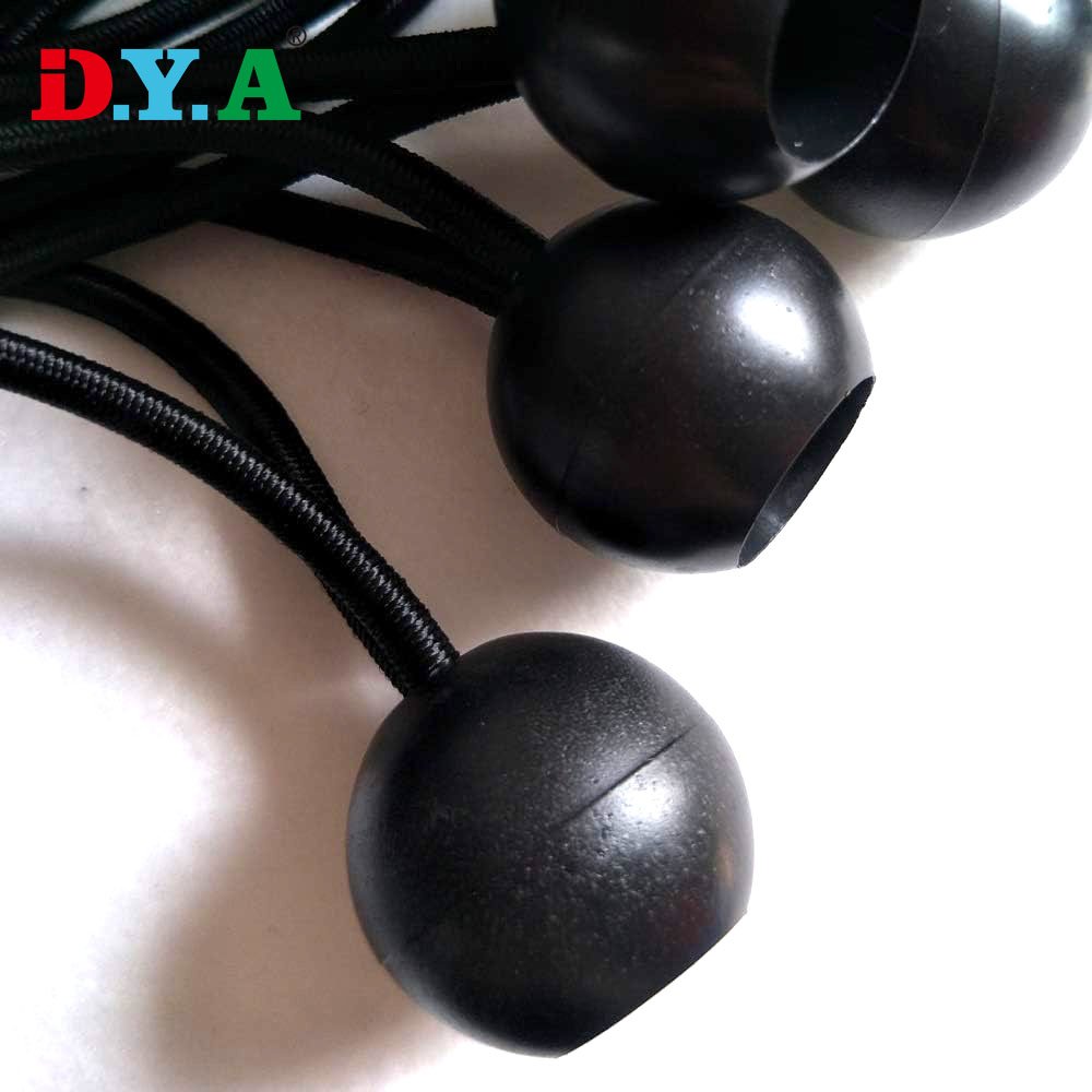 Camping Tent Tarp Tie Down Elastic Ball Bungee Bugee Cord Heavy Duty Tent Plastic Ball Head Elastic Bungee Rope Cord