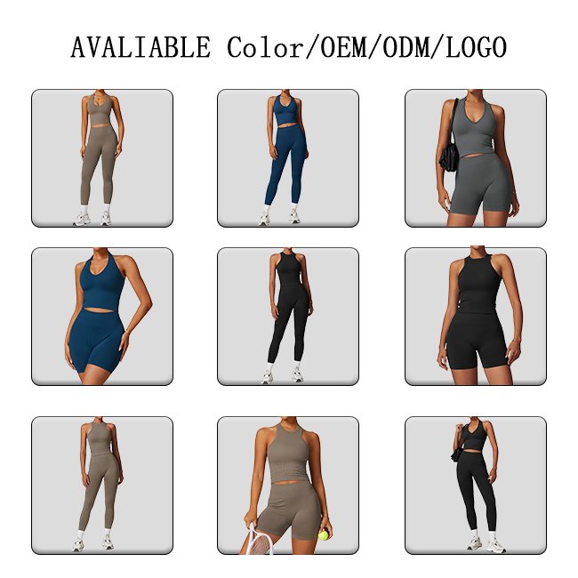 5pcs Yoga Sets Seamless Shorts Sports Bra Workout Vest Zipper Jacket Women Clothes High Waist Leggings fitness Suit Long sleeve