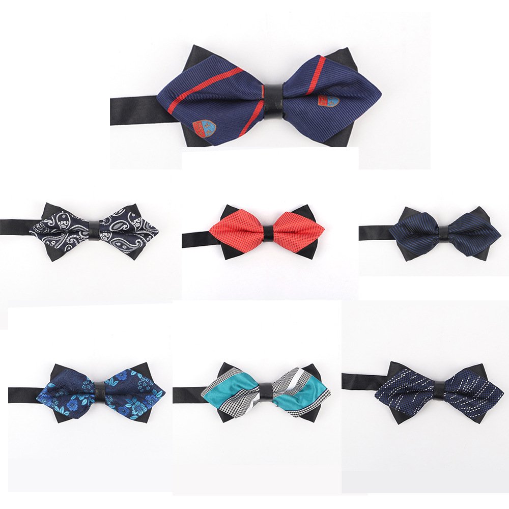 Fashion Vintage Jacquard Flower Printed Bow Tie Men's Business Formal Tie Cotton Bowties Fashion Collar Accessories For Wedding