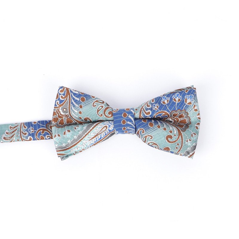 Fashion Vintage Jacquard Flower Printed Bow Tie Men's Business Formal Tie Cotton Bowties Fashion Collar Accessories For Wedding
