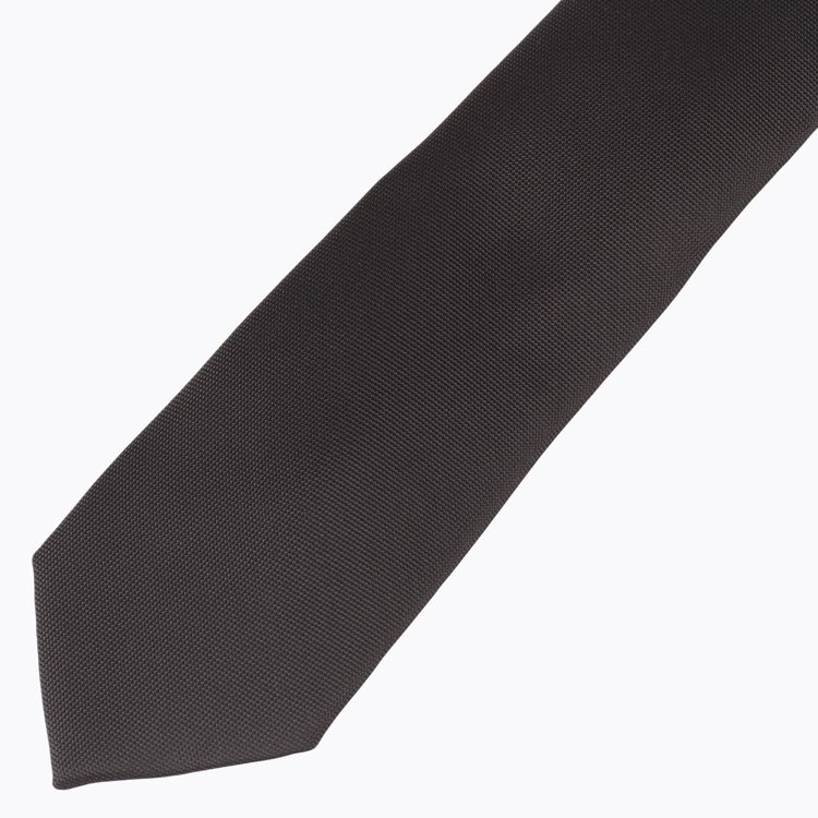 Business Custom Polyester Ties For Sale Solid Texture Microfiber Woven Jacquard Handmade Necktie for Men