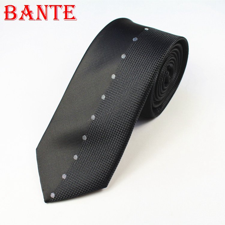 Fashionable Skinny Woven Polyester Tie Business Men's Slim Tie