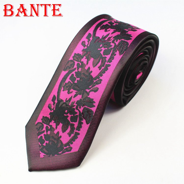 Fashionable Skinny Woven Polyester Tie Business Men's Slim Tie