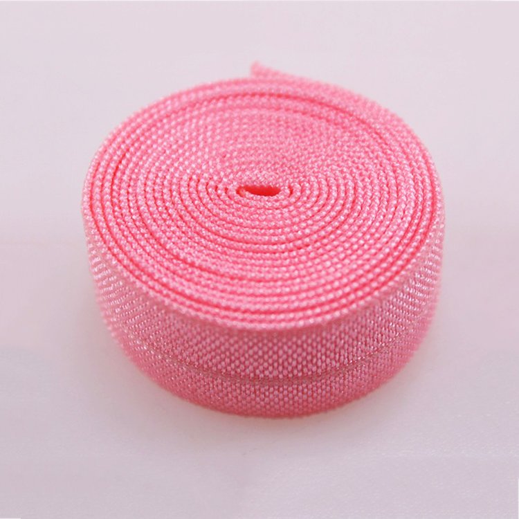5/8" plain fold over elastic wholesale solid foe for headband hair ties