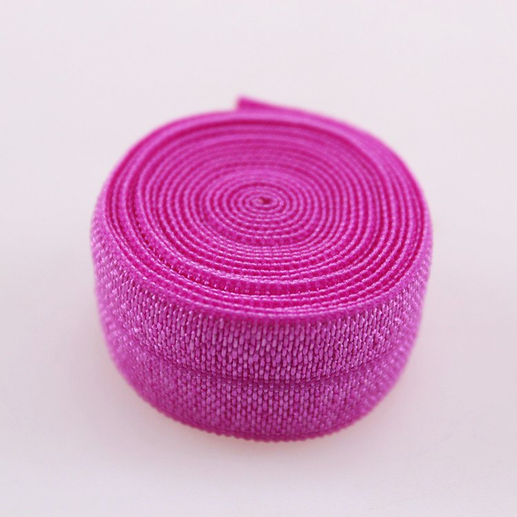 5/8" plain fold over elastic wholesale solid foe for headband hair ties