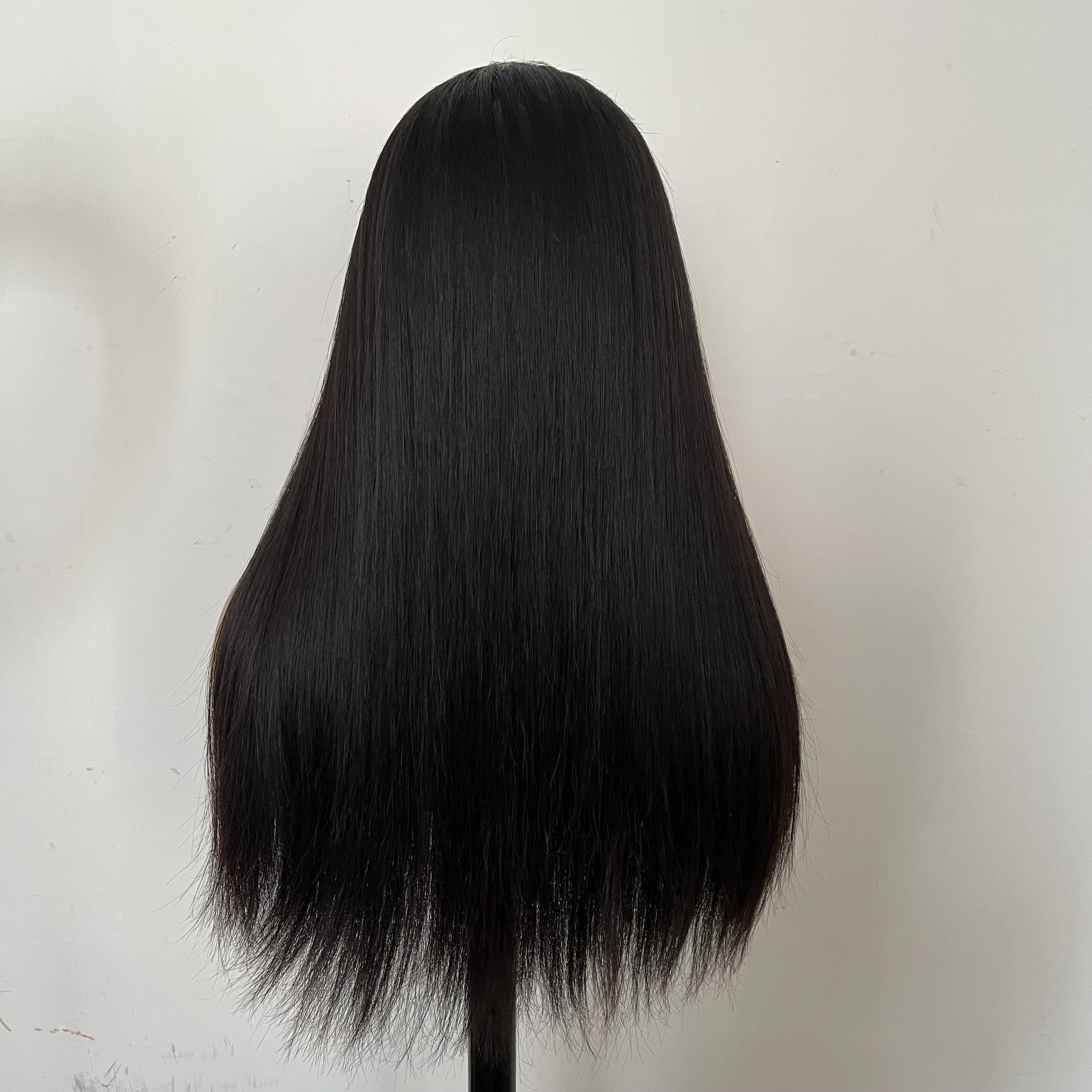 Top Quality Custom Wig Factory Supplier Unprocessed Raw Virgin European Hair Hand Silk Top Full Lace Jewish Wigs