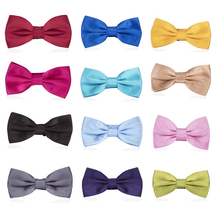 Wholesale Fashionable Silk Bow Tie Printed Dot Striped Pattern Embroidered Neck Tie for Suits Available in Plain Striped Styles