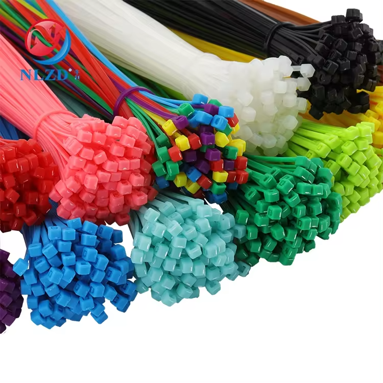 2.5*100mm 4*300mm plastic PA66 6" inc strap cable zip ties multi color self-locking flexible nylon cable tie