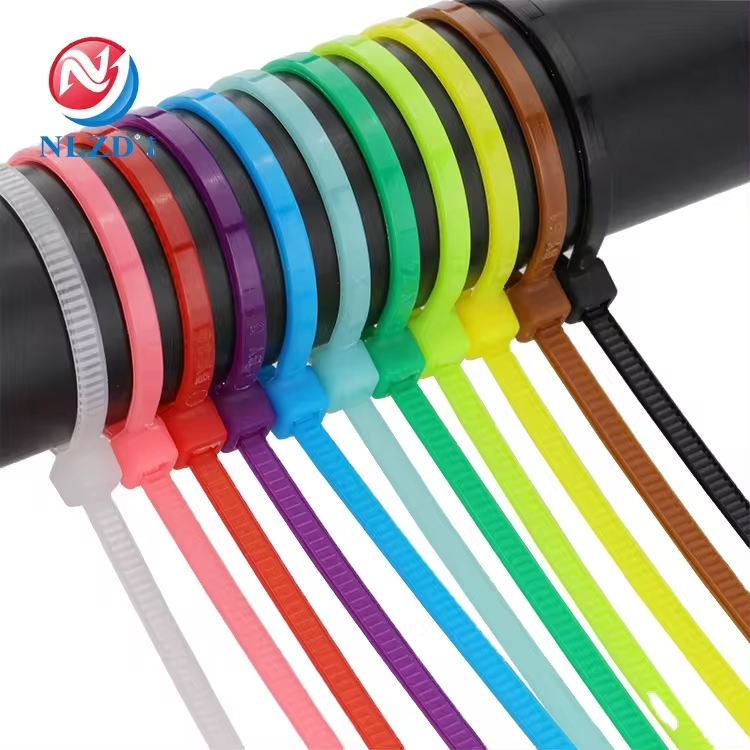 2.5*100mm 4*300mm plastic PA66 6" inc strap cable zip ties multi color self-locking flexible nylon cable tie