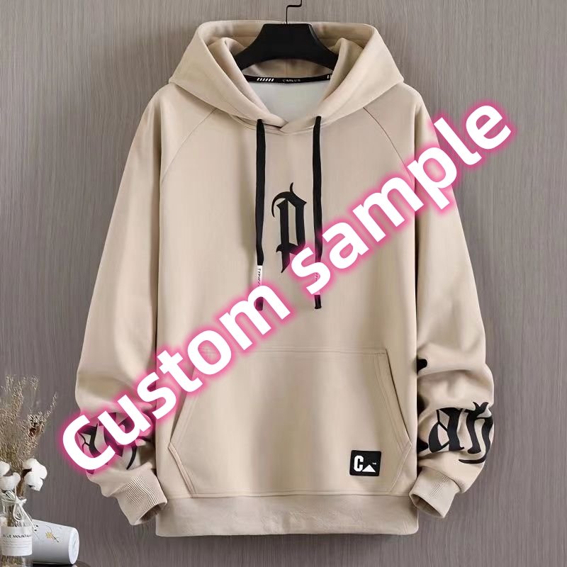 Free sample oversized heavyweight high quality 100% cotton luxury thick cotton quality men's hoodies