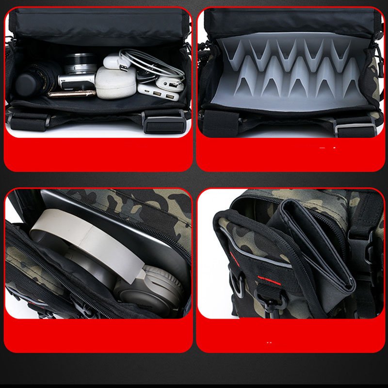 Multifunctional Fishing Tackle Bags Single Shoulder Crossbody Bag Waist Pack Fish Lures Gear Utility Storage Fishing Tool Bag
