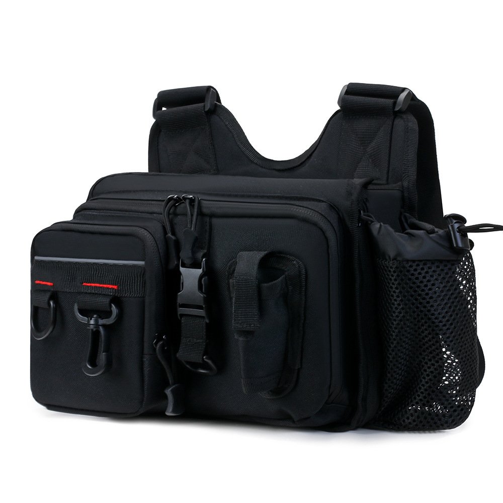 Multifunctional Fishing Tackle Bags Single Shoulder Crossbody Bag Waist Pack Fish Lures Gear Utility Storage Fishing Tool Bag