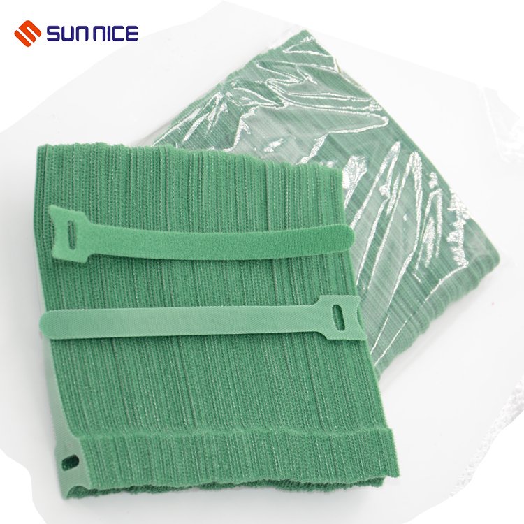 2021 Hot Sell Products High Quality 1/2'' Width 6'' 8'' 10'' Length Hook and Loop Strap With Logo Releasable Cable Ties
