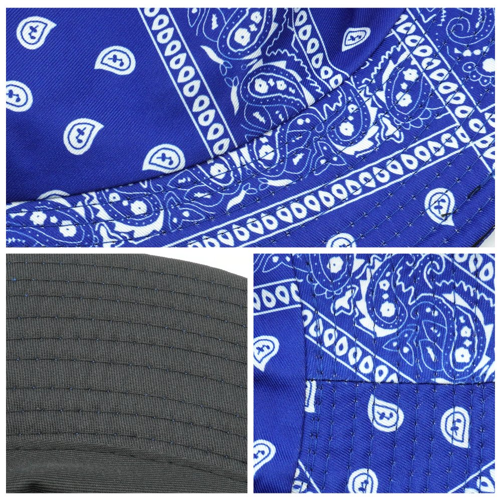 2024 Fashion Cashew Flower Print Fisherman Hat Double-Sided Bucket Hat Custom All Over Printing Tie Dye Reversible Sports Caps