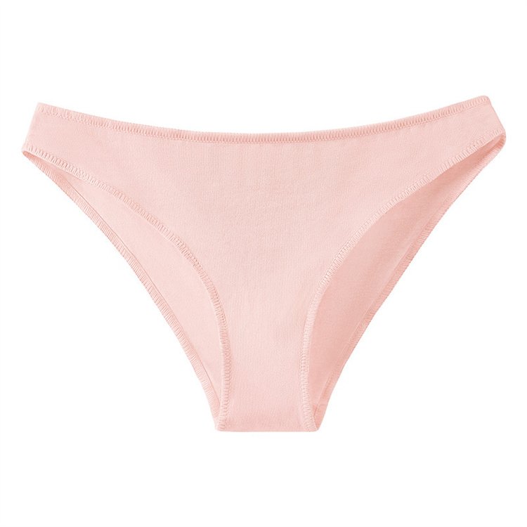 Cotton underwear for women low waist large size half hip comfortable skin friendly breathable girls' triangle pants