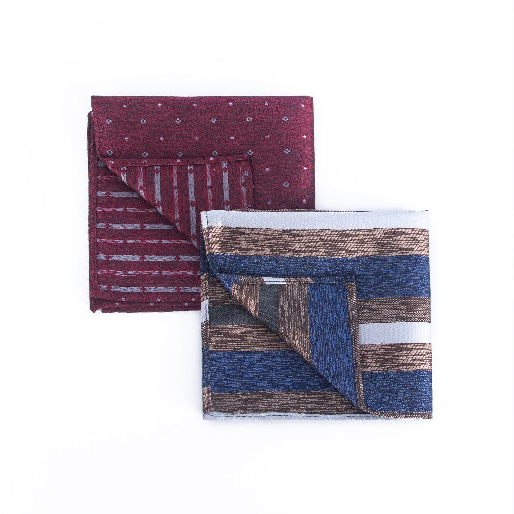 Custom men's high quality handmade 100% pure organic polyester square pocket handkerchief spot wholesale