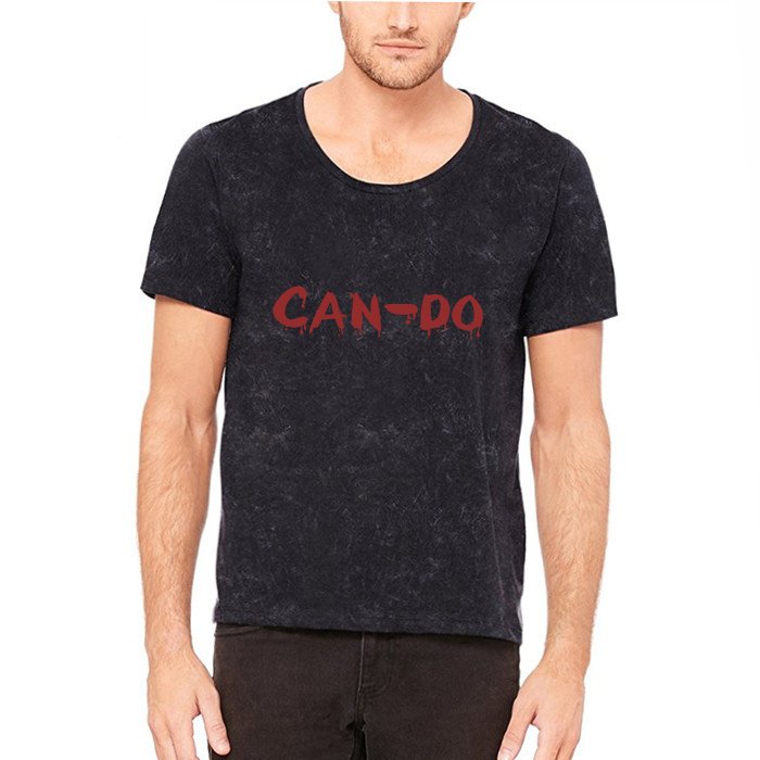 Brown Short Sleeve T-shirt Personalized Blank Distressed T Shirts Label Plain Mineral Wash Tie-dyed Tee Shirts