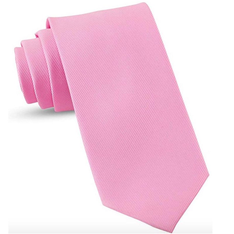 Handmade Custom Pattern Men's Polyester Neck Ties Solid Purple Blue Pink Black White-100% Polyester