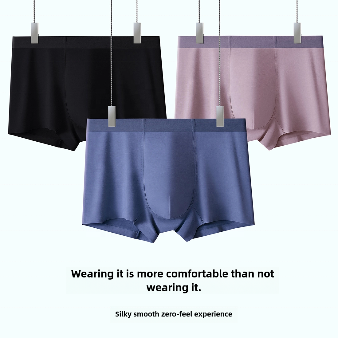 Modal men's underwear soft and comfortable antibacterial one piece traceless men's underwear business high-end spot wholesale