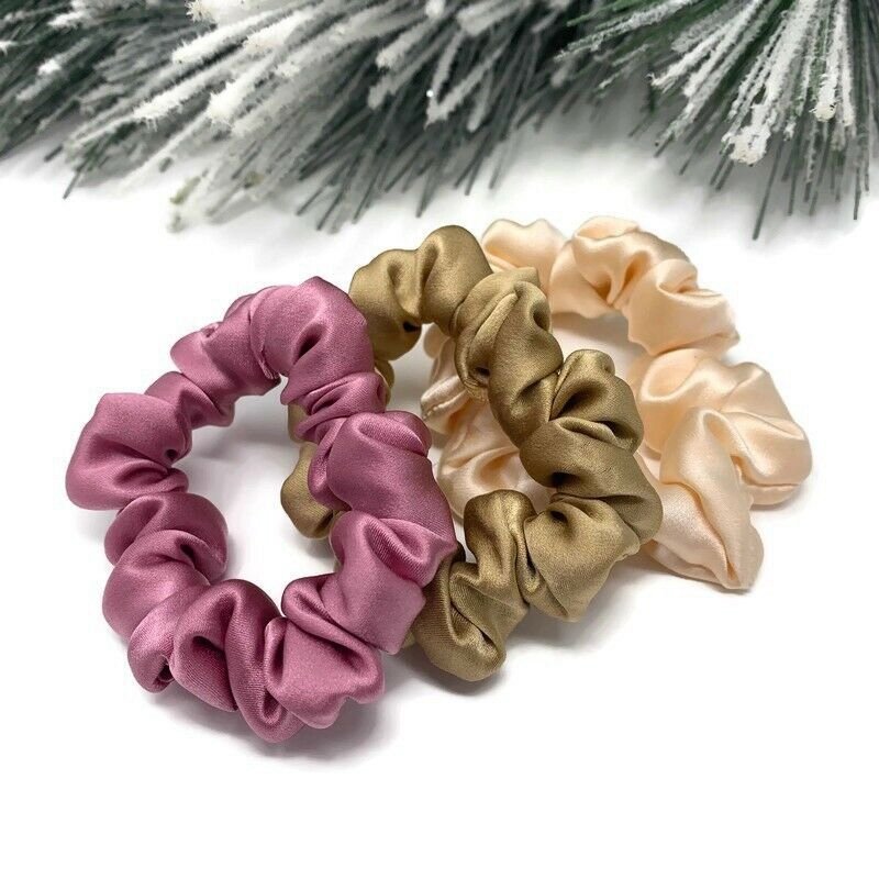 Top Grade Stylish 6cm Width 19mm Elastic Band Silk Headband Private Label Soft 100% Pure Mulberry Silk Scrunchies for Hair Care