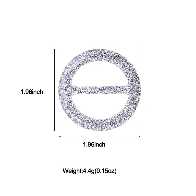 Fashion Round T-Shirt Ties Clip Resin Scarves Buckle Clothing Corner Knotted Ring Buckle Scarf Ring for Girl Women