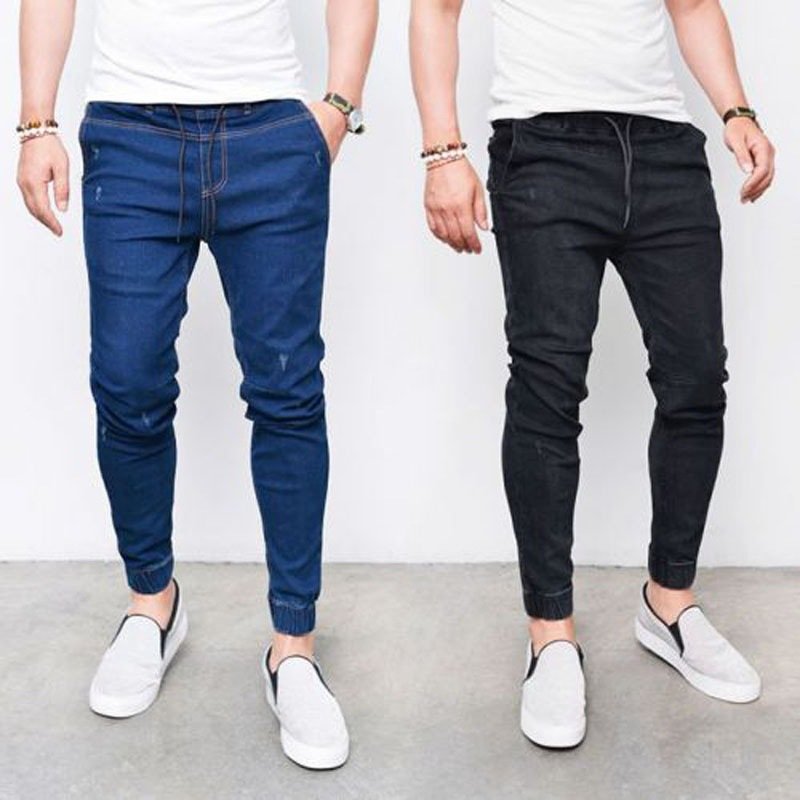 2024 New European and American Men's Jeans with Stretch Jeans Men's Pants Clothing Denim Men's Pants