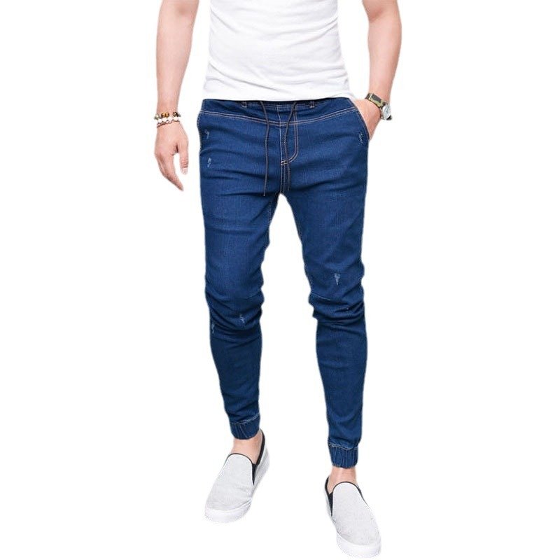 2024 New European and American Men's Jeans with Stretch Jeans Men's Pants Clothing Denim Men's Pants