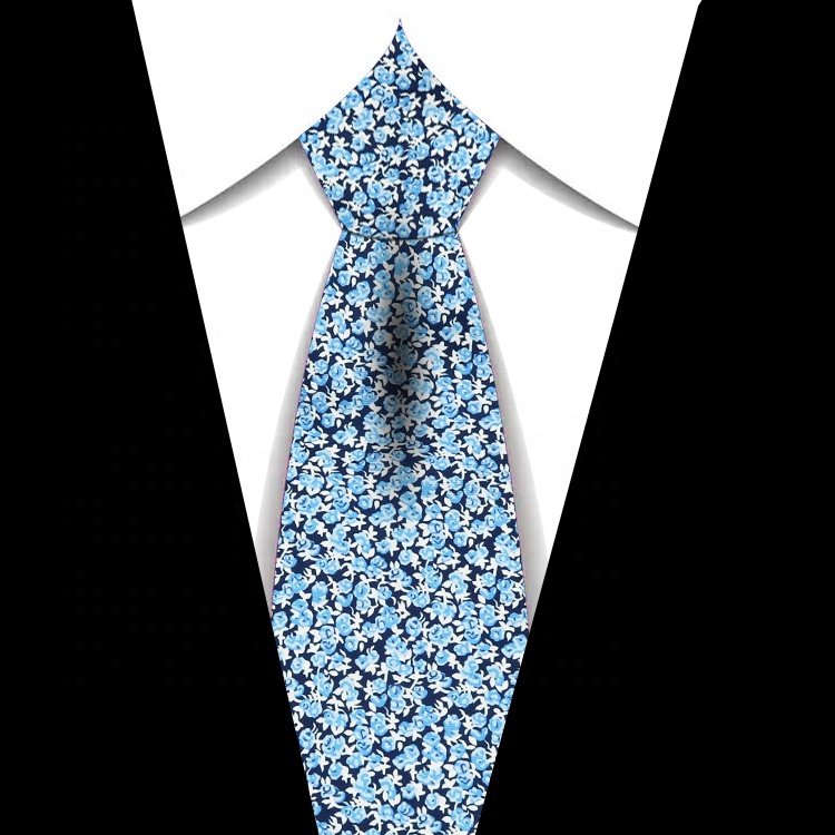 Custom Logo 8cm Classic Business Tie Woven Jacquard Polyester Neck Ties For Men