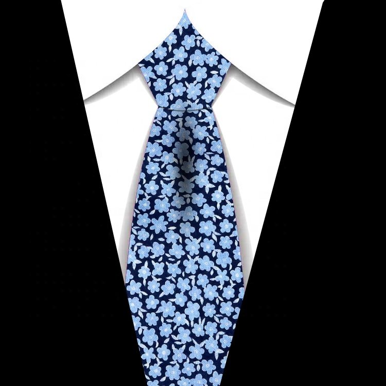 Custom Logo 8cm Classic Business Tie Woven Jacquard Polyester Neck Ties For Men