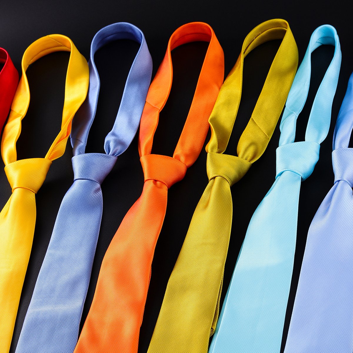 Hot spot supply 8cm long tie solid color fine grain business hand tie long blue men's tie