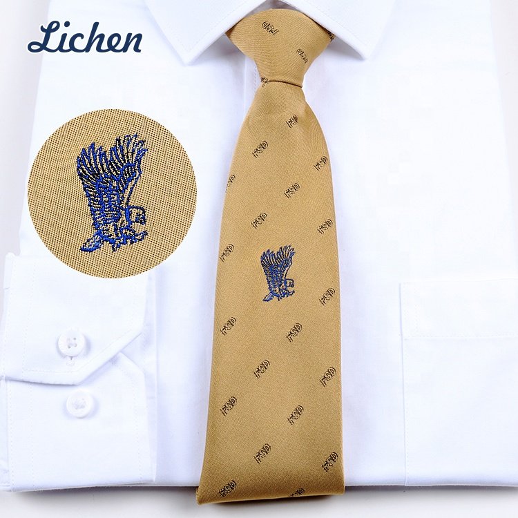 OEM ODM Custom Anniversary Year Logo Newly Fashion Design Ties Woven Striped Business Tie