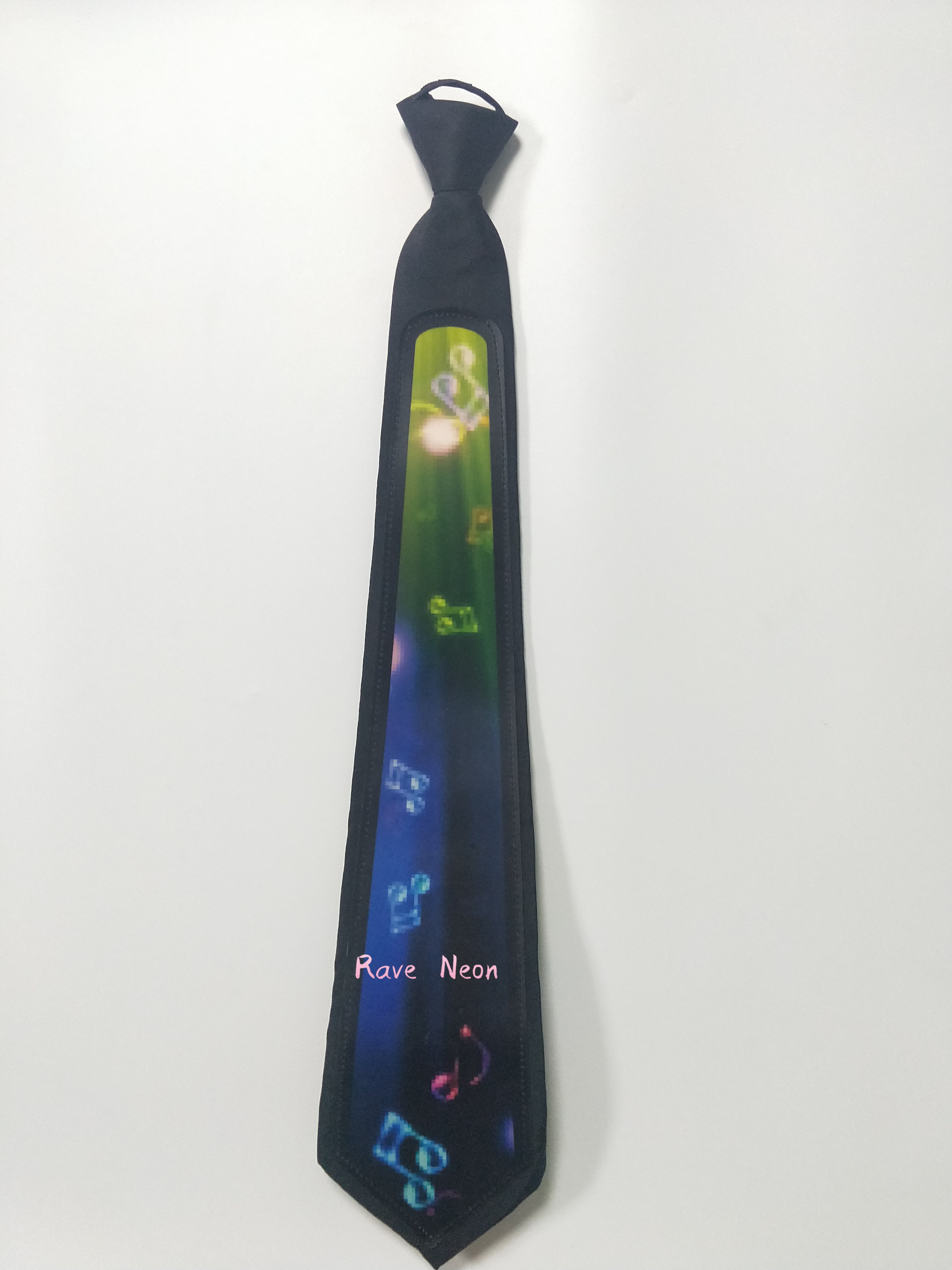 Raveneon Hot Selling Sound Activated Custom Design Led Light Up Tie