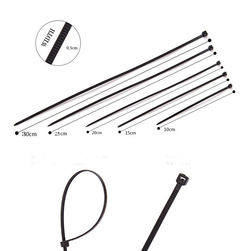 Self-Locking Nylon PA66 Cable Ties Wire Accessories for Efficient Cable Management