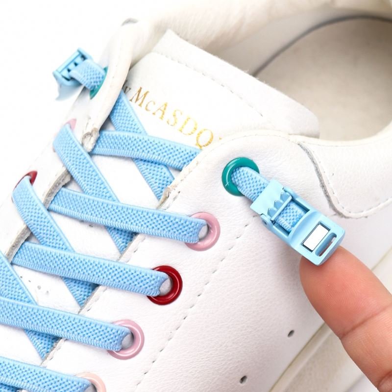 2021 New Elastic No tie Shoe laces Sneakers Shoe lace Quick Lazy Laces Multicolor Magnetic Lock Shoelaces