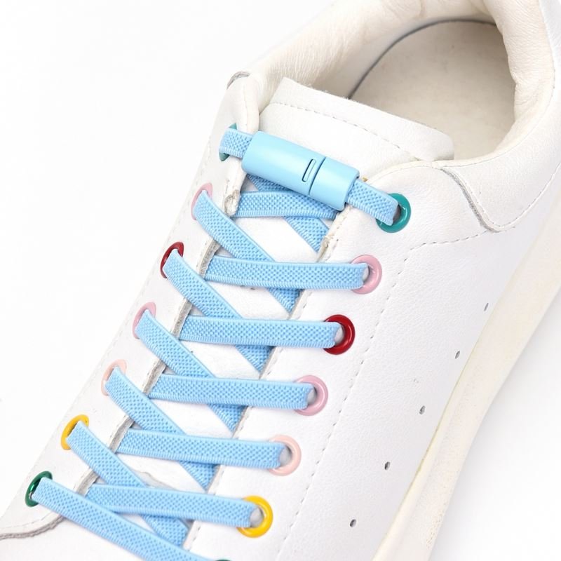 2021 New Elastic No tie Shoe laces Sneakers Shoe lace Quick Lazy Laces Multicolor Magnetic Lock Shoelaces