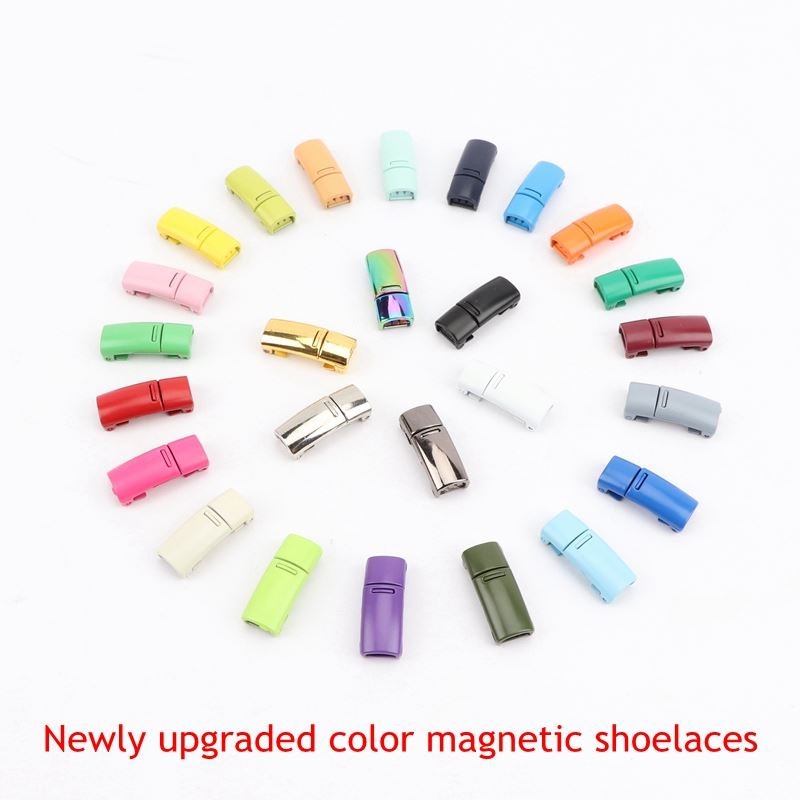 2021 New Elastic No tie Shoe laces Sneakers Shoe lace Quick Lazy Laces Multicolor Magnetic Lock Shoelaces