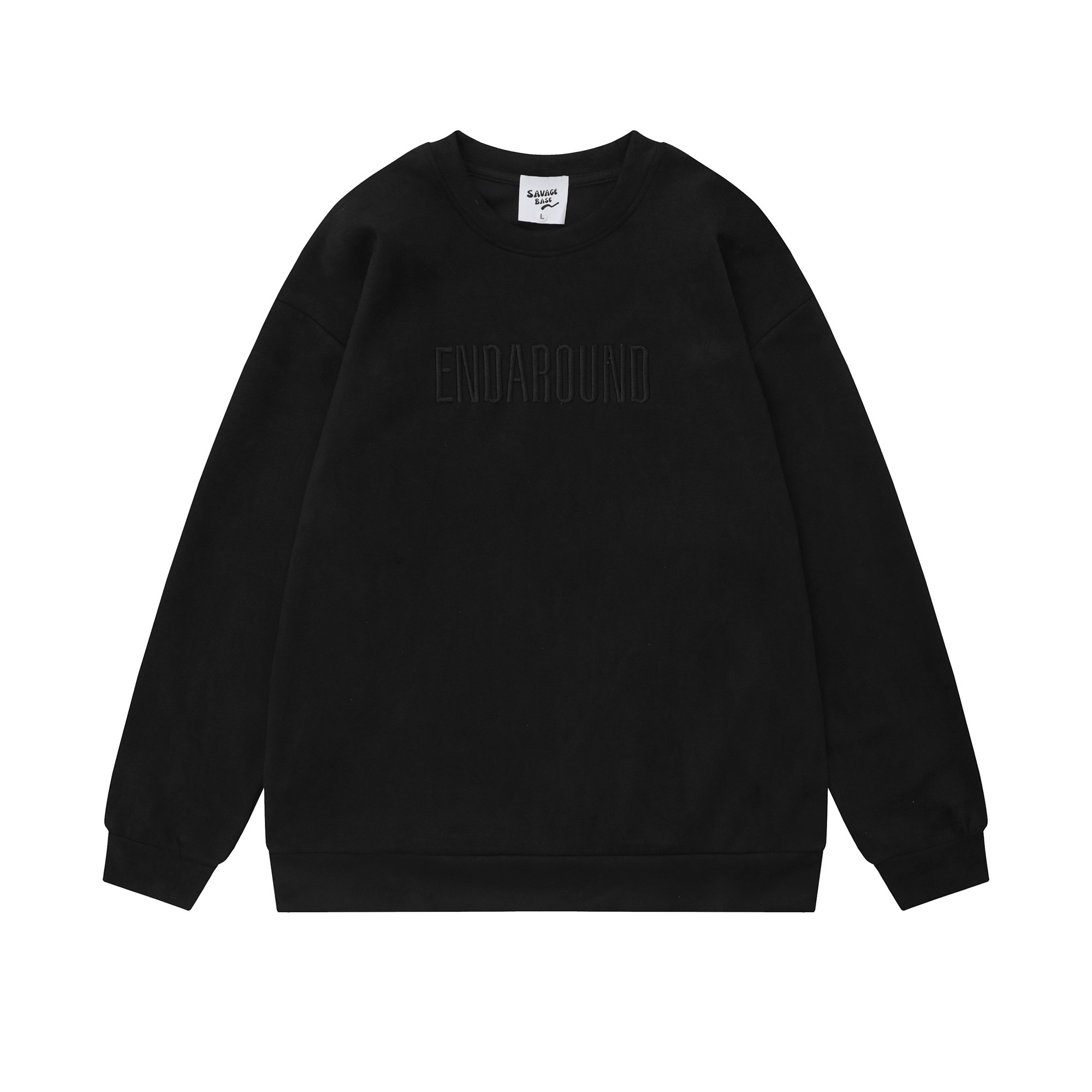Custom Logo 3D Embossed Printed Men's Pullover Sweatshirt Crewneck Embroidered Sweater for Autumn Season ODM Supply