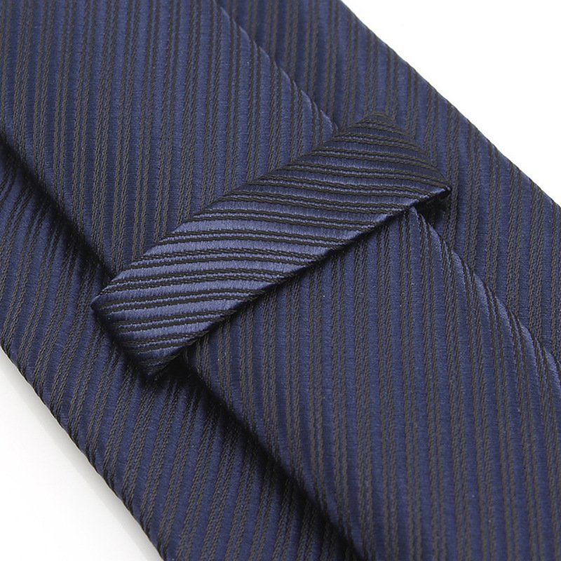 Stylish Men's Stripe Necktie Red Navy Blue Green Twill Party Formal Business Wedding Trendy Neck Ties 3.15'' (8cm)
