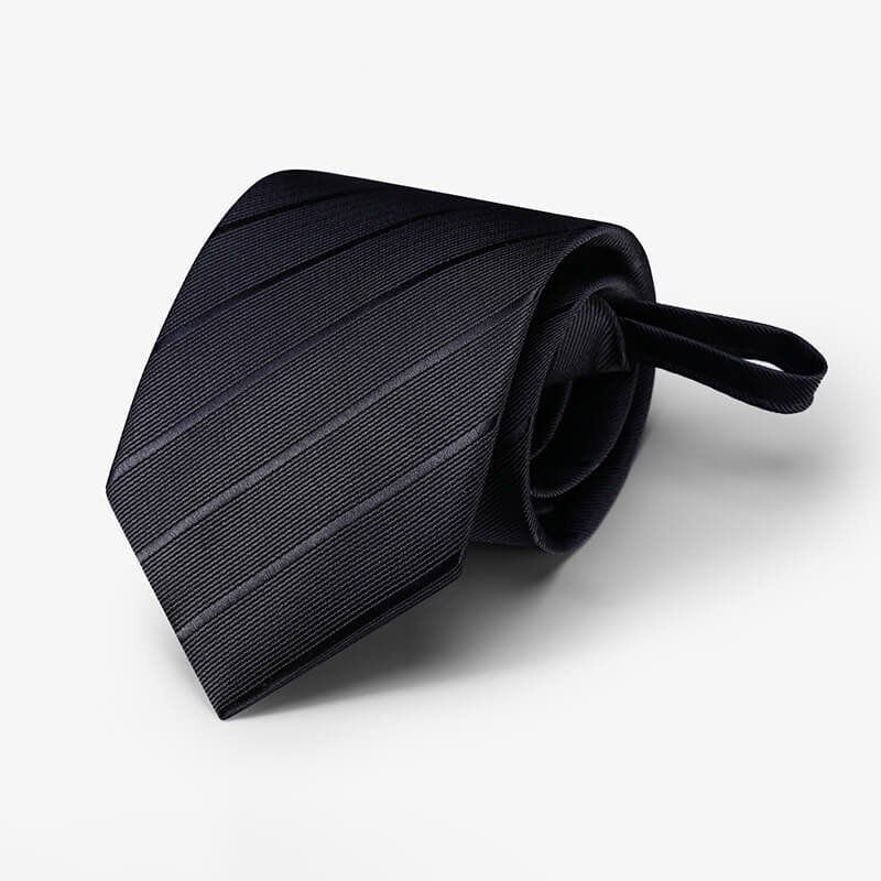 High quality 100% polyester zipper style mens ties cheap necktie