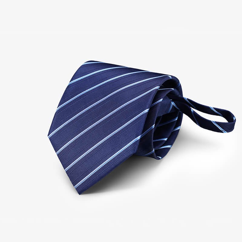 High quality 100% polyester zipper style mens ties cheap necktie