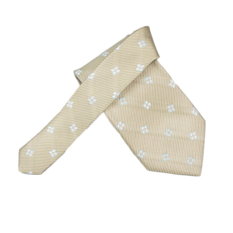 YAZHUO Factory Delivery Business Stripe Ties Blue Green Hand Made Printed Tie Fashion Custom Italian Silk Neck Ties for Men