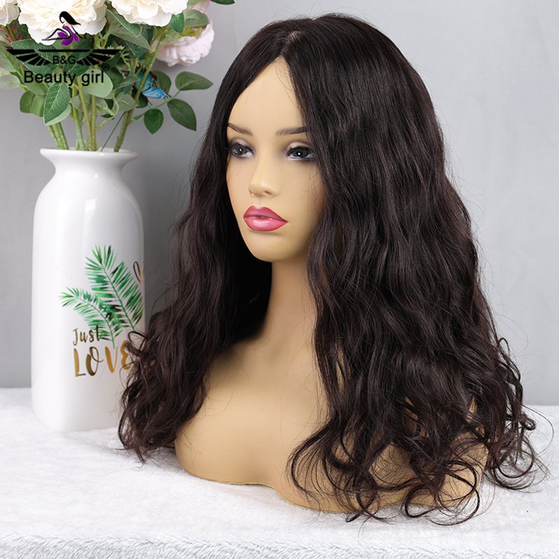 Kuwait Hot Selling Small Head Free Part Realistic Scalp Women Thinning Hair Lace Front Curly Silk Base Human Hair Wig