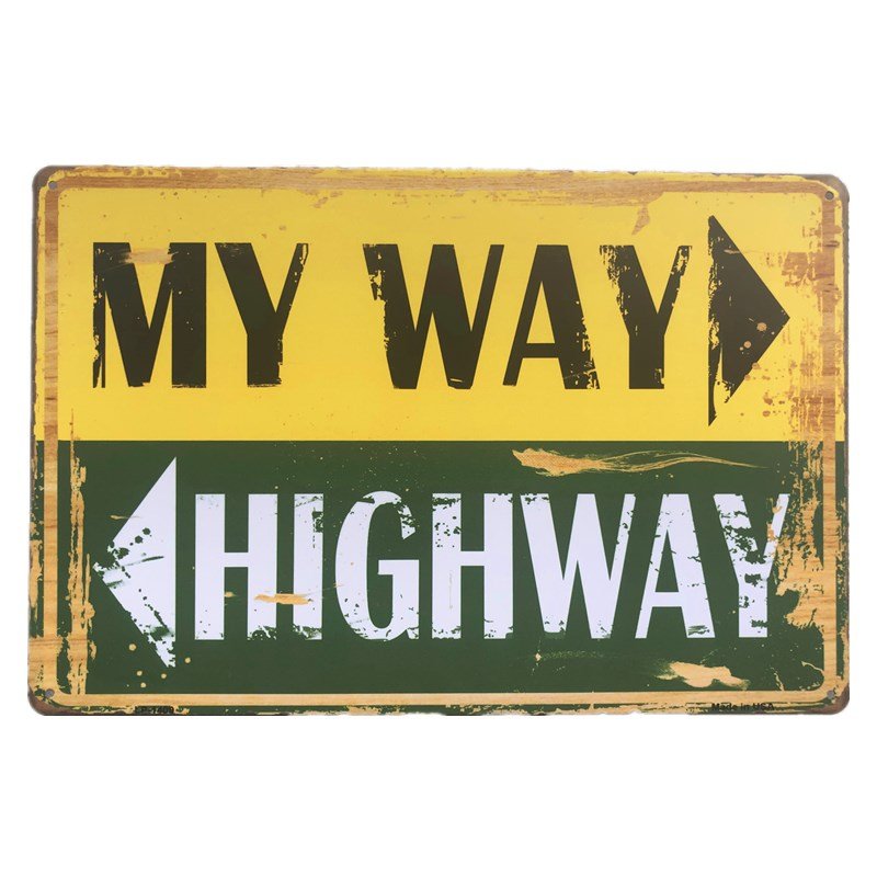 Vintage Metal Tin Signs Work Hard Warning Poster Pub Rustic Wall Bar Home Wall Decor Tin Metal Sign
