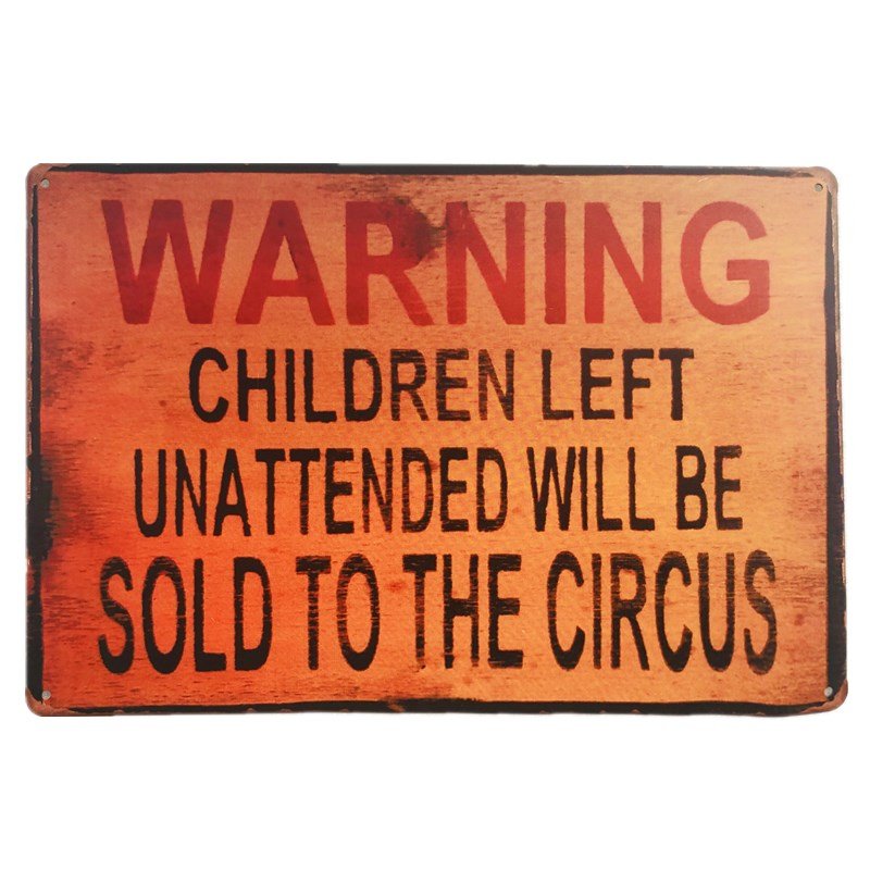 Vintage Metal Tin Signs Work Hard Warning Poster Pub Rustic Wall Bar Home Wall Decor Tin Metal Sign