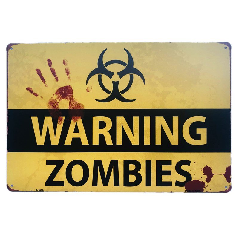 Vintage Metal Tin Signs Work Hard Warning Poster Pub Rustic Wall Bar Home Wall Decor Tin Metal Sign