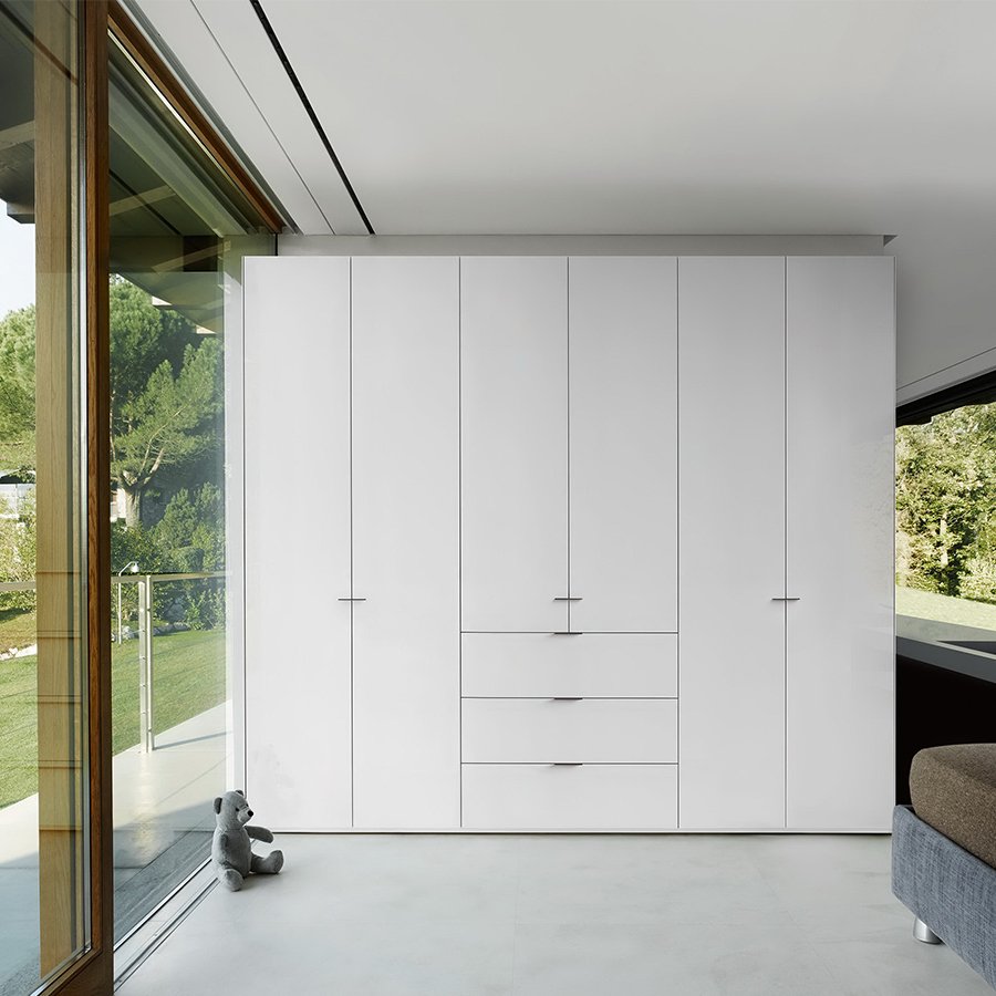 JY European style wooden wardrobe cabinet clothes closet with drawers bedroom closet organizer