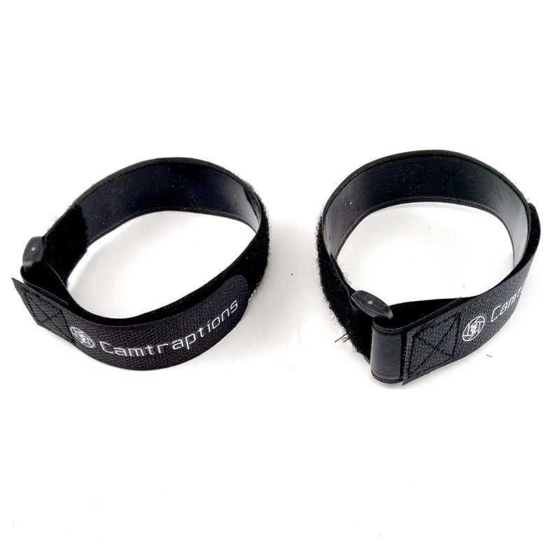 Non slip Cable strap Black Hook and loop cable tie with logo printing 1"x14" anti-slip binding band for sports