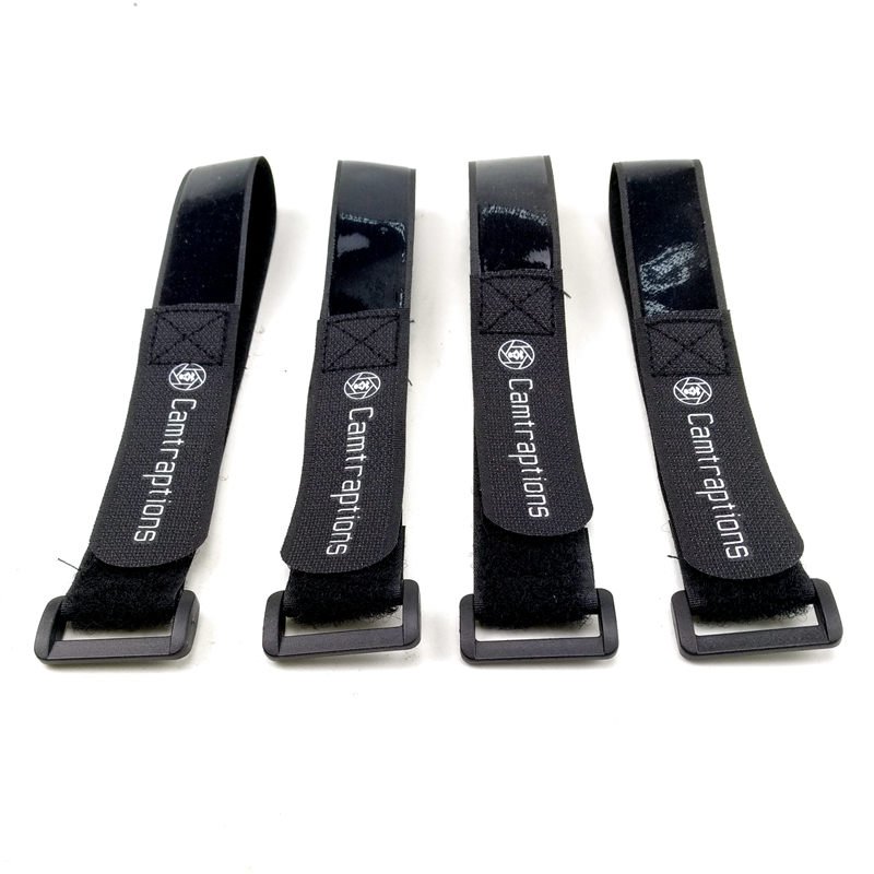 Non slip Cable strap Black Hook and loop cable tie with logo printing 1"x14" anti-slip binding band for sports