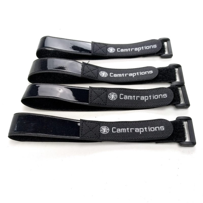 Non slip Cable strap Black Hook and loop cable tie with logo printing 1"x14" anti-slip binding band for sports
